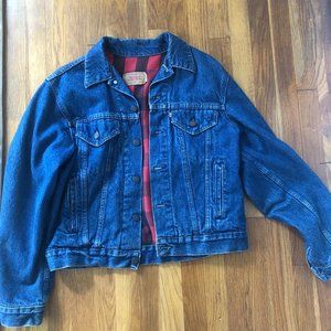 Levi's Denim Jacket with Plaid Lining